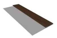 Планка стартовая БХ new 0,45 Print Elite Chestnut Wood (обратная сторона серая)