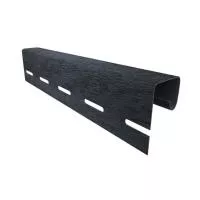 ГРАФИТОВЫЙ J-профиль к сайдингу колл. СТОУН-ХАУС серия КИРПИЧ (3,05 м) 20шт/уп