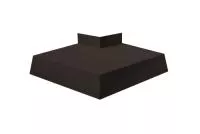 Угол отлива внешний 250 0,5 Satin с пленкой RR 32 темно-коричневый