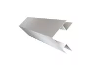 Угол внешний сложный 75х75 0,45 Drap с пленкой RAL 9003 сигнальный белый