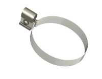 ТН ОПТИМА 120/80 мм, хомут трубы металлический 140 мм, белый, шт.