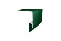 Планка околооконная сложная 250х75х18 (j-фаска) 0,5 Satin с пленкой RAL 6005 зеленый мох