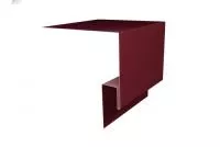 Планка околооконная сложная (Блок-хаус, Экобрус) Grand Line 200х75х25 0,5 Satin с пленкой RAL 3005 красное вино