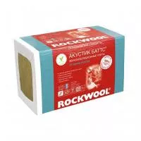 Каменная вата Rockwool Акустик Баттс, 1000 x 600 x 50 мм, 10 плит