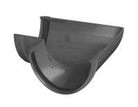 ТН ПВХ 125/82 мм, угол желоба 90°, серый, шт.