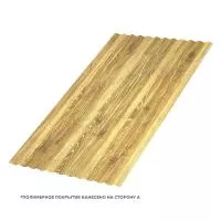 Профлист МЕТАЛЛ ПРОФИЛЬ МП-18х1100-B (ECOSTEEL_T_Д-01-ЗолотойДуб-0,5)