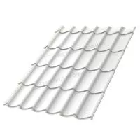 Металлочерепица МЕТАЛЛ ПРОФИЛЬ Ламонтерра-XL NormanMP (ПЭ-01-9002-0.5)