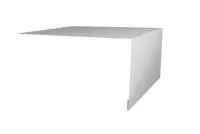 Планка околооконная простая 200х75 0,45 PE с пленкой RAL 9003 сигнальный белый