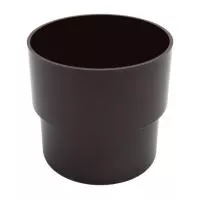 Муфта трубы водостока FineBer ПВХ Коричневый