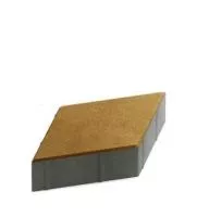 Тротуарная плитка Steingot Практик 60 из серого цемента с частичным прокрасом ромб оливковая 200х200х60 мм