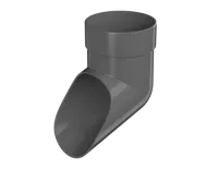 ТН ОПТИМА 120/80 мм, слив трубы, серый, шт.