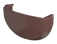 ТН ОПТИМА 120/80 мм, заглушка желоба, коричневый, шт.