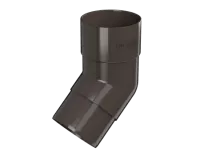 ТН ПВХ 125/82 мм, колено трубы 108°, темно-коричневый, шт.