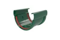 Соединитель желобов Дизайн 135 ПВХ Grand Line зелёный (RAL 6005)