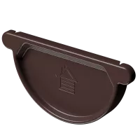 Заглушка желоба STAL PREMIUM, шоколад