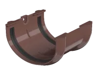 ТН ОПТИМА 120/80 мм, соединитель желоба, коричневый, шт.