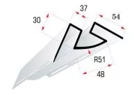 внутренний угол «Альта-Профиль» для сайдинга «Blockhouse», белый