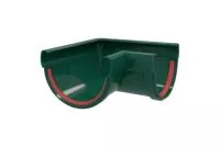 Угол желоба 90 град.Классика 120 ПВХ Grand Line зелёный (RAL 6005)