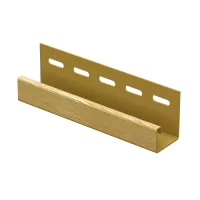 ЗОЛОТОЙ J-профиль к сайдингу колл. ТИМБЕР-БЛОК серия ДУБ (3,05 м) 20шт/уп