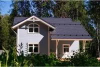 Металлочерепица классик Grand Line 0,5 GreenCoat Pural BT, matt RR 21 светло-серый (RAL 7040 серое окно)