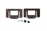 Крепление прямое из алюминия для поручня ДПК POLIVAN 3D 42х60х100 мм