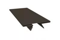 Планка стыковочная составная верхняя 0,5 Satin с пленкой RR 32 темно-коричневый