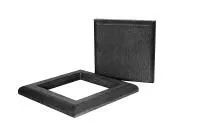 Крышка и юбка для столба из ДПК POLIVAN 43х140х140/18х183х183 мм (Черный)