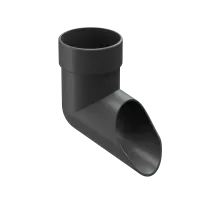 Наконечник для водосточной трубы LUX, графит