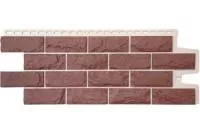 Фасадная панель Grand Line Колотый камень Design Plus корица с белым швом