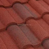 Композитная черепица Luxard (Люксард) Роман (Гранат) /лист/