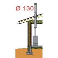 НАСАДНОЙ ВАРИАНТ, СЕРЫЙ, Н=10 м, ?130 мм