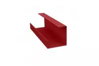 Планка угла внутреннего составная нижняя 0,45 PE с пленкой RAL 3011 коричнево-красный