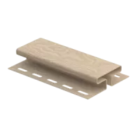 СВЕТЛЫЙ Соединительный профиль к сайдингу колл. ТИМБЕР-БЛОК серия КЕДР (3,05 м) 5шт/уп