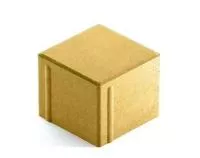 Тротуарная плитка Steingot Сити 80 из белого цемента с полным прокрасом квадрат желтая 100х100х80 мм