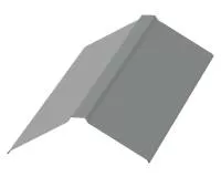 Планка конька плоского (150*150), NormanMP 0.5мм RAL 7004 2м