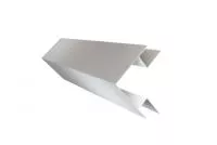 Угол внешний сложный 75х75 0,5 Satin с пленкой RAL 9003 сигнальный белый