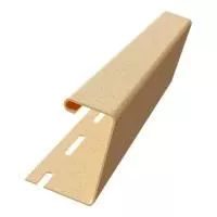 J-профиль для термосайдинга 40 мм Светло-Жёлтый 3,0 м
