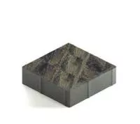 Тротуарная плитка Steingot Color Mix Stein Black Gold №16 квадрат 200х200х60 мм