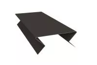 Планка угла внешнего составная нижняя 0,5 GreenCoat Pural BT, matt RR 32 темно-коричневый (RAL 8019 серо-коричневый)