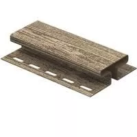 АЛЬПИЙСКАЯ Соединительный профиль к сайдингу колл. ТИМБЕР-БЛОК серия ЕЛЬ (3,05 м) 5шт/уп