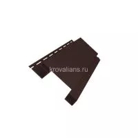 Наборная планка (наличник) для составного угла Grand Line (Гранд Лайн) Я-Фасад (Темный дуб)