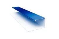 Планка П-образная БХ new 0,45 PE с пленкой RAL 5005 сигнальный синий
