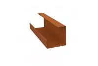 Планка угла внутреннего составная нижняя 0,45 PE с пленкой RAL 2004 оранжевый