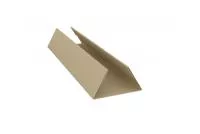 Планка стыковочная составная нижняя 0,5 Satin с пленкой RAL 1015 светлая слоновая кость