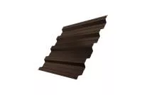 Профнастил HC44R 0,5 GreenCoat Pural BT, matt RR 887 шоколадно-коричневый (RAL 8017 шоколад)