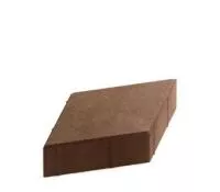 Тротуарная плитка Steingot Практик 60 из серого цемента с полным прокрасом ромб коричневая 200х200х60 мм