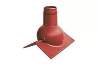 Выход канализации коньковый Krovent Pipe-cone красный