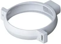 Хомут трубы, ПВХ, серия Элит, цвет Белый