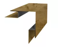 Планка угла наружного сложного 75х75х3000 (ECOSTEEL_MA-01-Сосна-0.5)