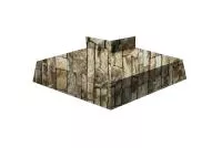 Угол отлива внешний 200 0,45 Print Elite с пленкой Fine Stone